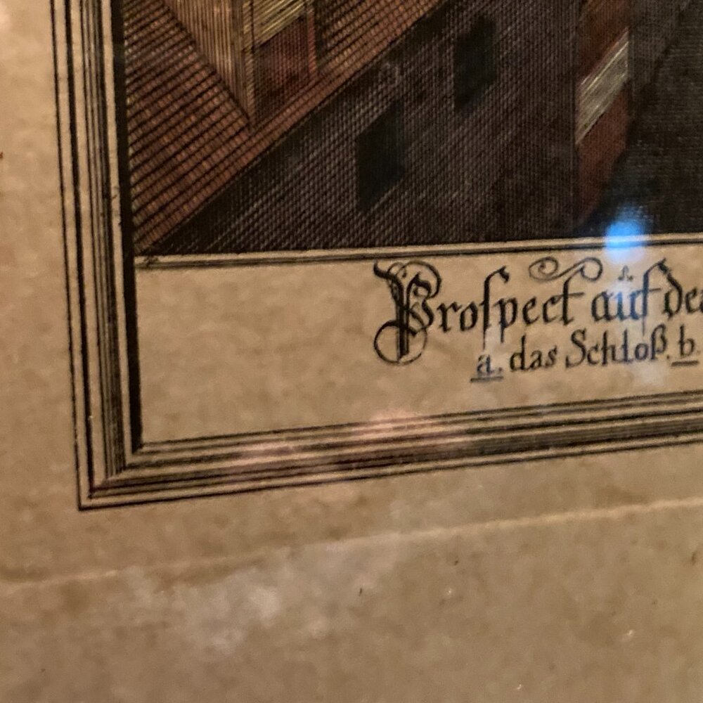 Antique JOHANN ADAM DELSENBACH Nuremberg Copper Engraving Original 1715 - Picture 2 of 2